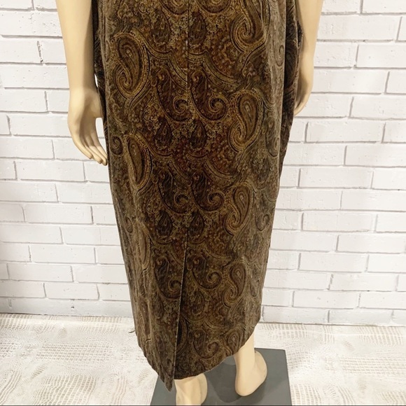Michelle Stuart Vintage Brown‎ Paisley Midi Skirt - Picture 13 of 16